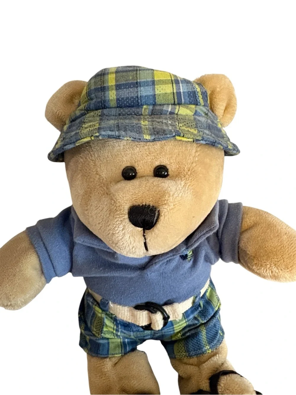 Starbucks Bearista Bear 2007 Preppy Plaid Summer Boy Plush 10